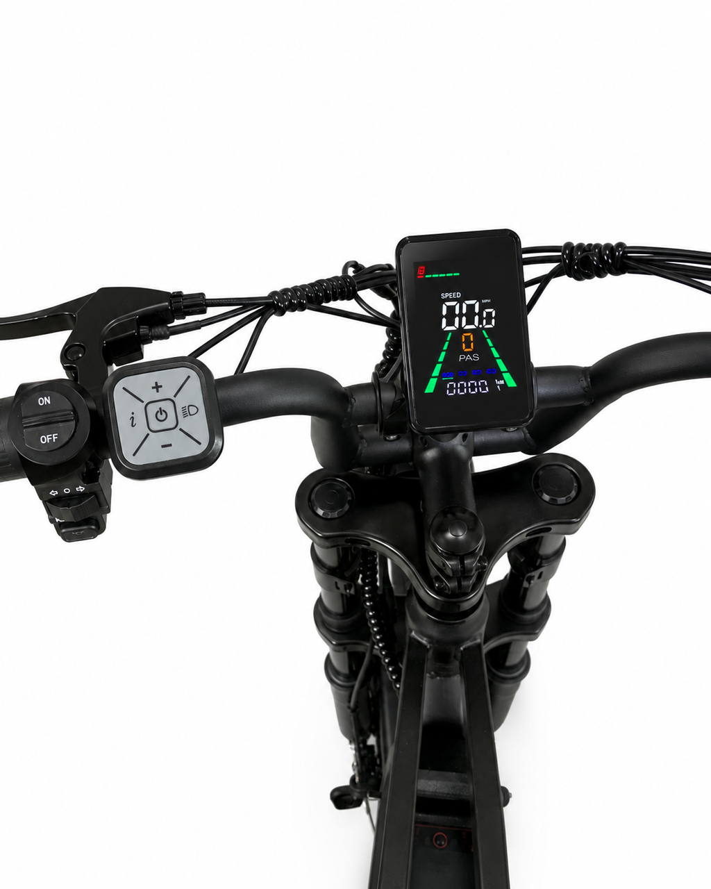 E-bike 1500W, 48V 15.6Ah Removable Battery, Fat Tires, Dual Suspension,