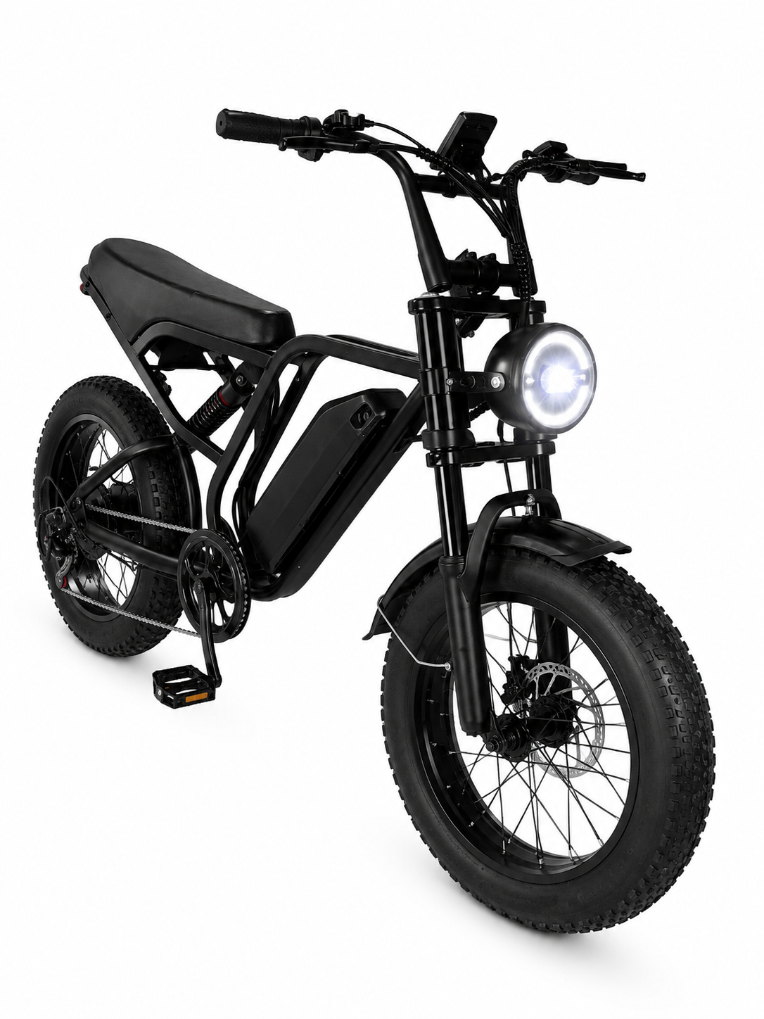 E-bike 1500W, 48V 15.6Ah Removable Battery, Fat Tires, Dual Suspension,